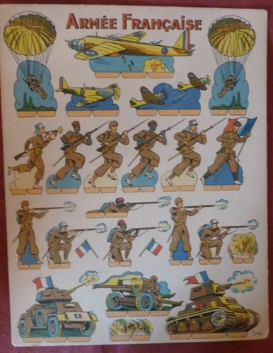Planche découpage soldats - planche, a