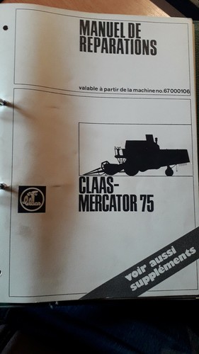 Claas moissonneuse mercator - moissonneuse, 75