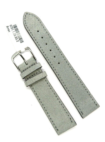 Bracelet cuir velours gris - cuir,