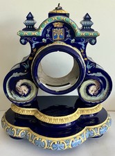 Rare Pendule faïence