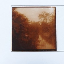 VIETNAM , Paysage près de Saigon , photo stéréo plaque de verre