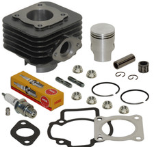 Kit Cylindre piston bougie cage Vespa Aprilia Sr Gilera Stalker 2T 50cc