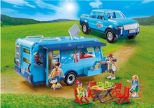 Playmobil -- Pièce de rechange -- Famille avec voiture caravane 9502 --