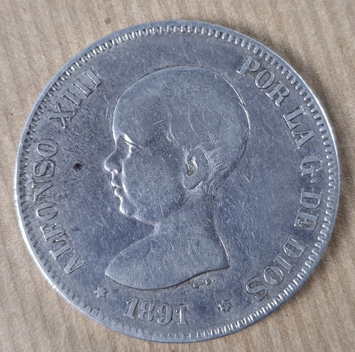 Pièce pesetas en argent - pièce,