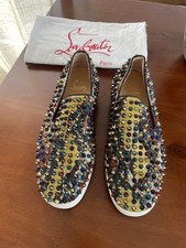 Christian Louboutin - Mocassins Roller-Boat clous multicolores