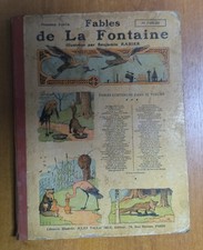 LIVRE FABLE DE LA FONTAINE " ILLUSTRÉ PAR BENJAMIN RABIER " 1906