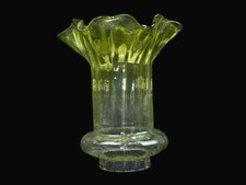 Recharge Verre Transparent Art Nouveau Lampe Lumière Pétrole Lustre H 19,5