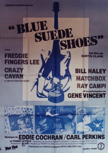 Blue suede shoes - suede, affiche