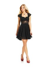 NWT GUESS Black Lace Aline Dress, Size 2