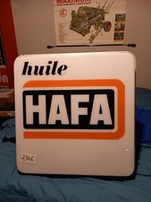  Enseigne lumineuse huile HAFA .  63x63Cms Double Face