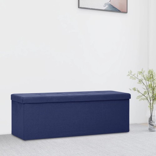 Banc rangement pliable bleu - banc,