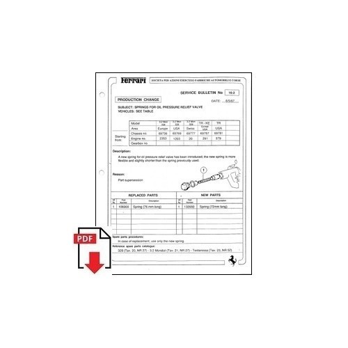 1987 ferrari service bulletin - 1987,