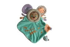 Doudou souris plat vert orange violet Les Bouilles Doudou et Compagnie