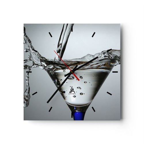 Horloge murale verre - horloge, en
