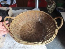 Ancienne Paniere en Osier Panier Primeur Epicier Marchande de Fruits & Légumes