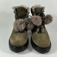 Bottines En Suède Brun À