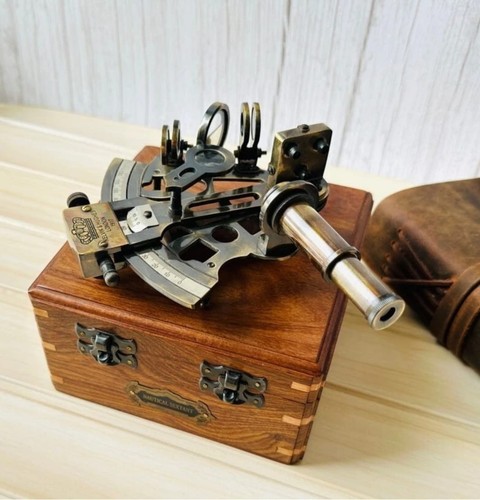 Sextant marin laiton de - sextant, en
