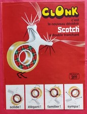 Publicité de presse: KLONG Dévidoir de SCOTCH Rasoir BRAUN Sixtant Novembre 1967