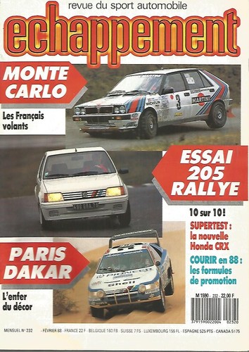 Echappement 232 205 rallye - echappement,