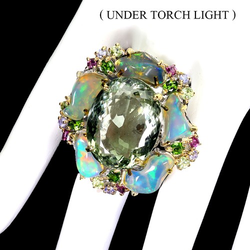925 bague argent - bague, vert