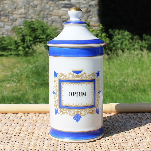 Ancien pot pharmacie opium - à,