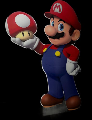 Plv mario tenant champi - un,