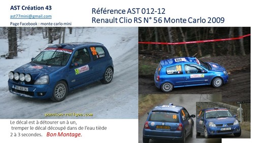 New decal renault clio - new, 1
