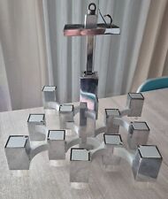 Ancien lustre Gaetano Sciolari CUBIC 13 feux