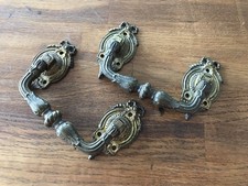 Poignées De Piano Ancienne Muller Laiton / Bronze Collection Ancien