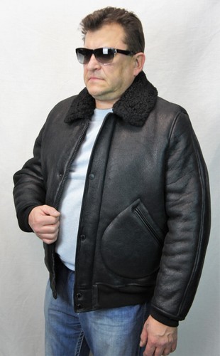 Veste bomber cuir de - cuir,