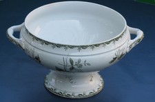 ancien bas de soupière terre de fer St Amand Nouvelles Galeries Rosette