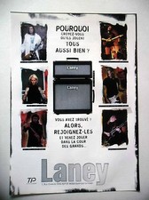PUBLICITE-ADVERTISING :  Ampli LANEY  2001 Paul Gilbert,John 5, Tony Iommi,Godin