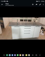 Buffet Bar avec extension en verre + 3 chaises