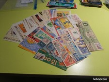 Lot de 33 tickets billets