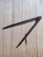 COMPAS de charpentier ou tailleur de pierre XVIIIème-XIXème OUTIL ANCIEN 20 cm