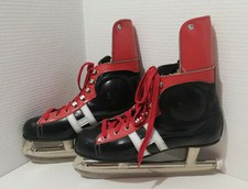Paire de patins A Glace de Hockey vintage T41 Canada ou US années 60/70