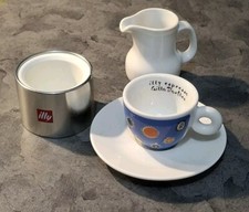 Illy collections  Service à Café Tasse   GILLO DORFLES +sucrière ÷pot à Lait 