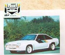 OPEL MANTA 400 CIVILE DECALS VITESSE AU 1/43