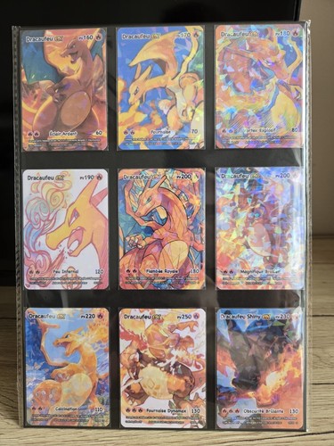 Cartes pokémon dracaufeu - cartes, ex