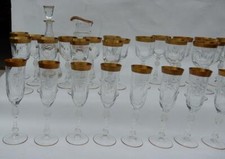 1950' Service En Cristal De MOSER 54 Pièces