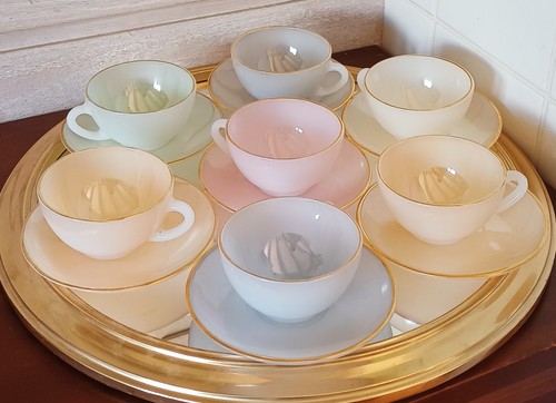 Lot tasses soucoupes en - lot,
