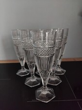 6 Verres Champagne Cristal