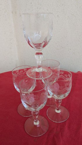 Anciens verres gravés - verres,