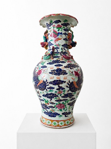 Grand vase chinois - , porcelaine