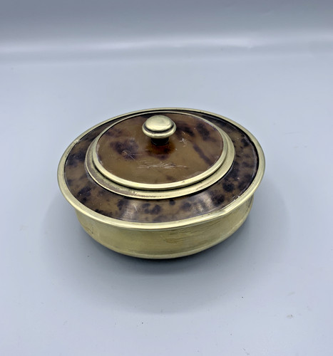 Antique tobacco box silver - -,