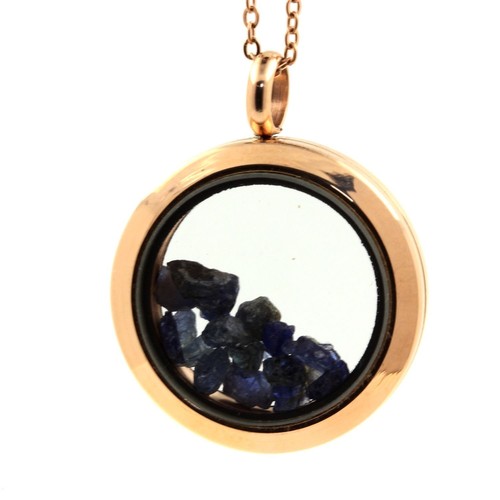 Collier saphir brut modèle - collier,