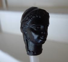 POMMEAU CANNE OMBRELLE TETE DE FEMME EN BOIS SCULPTE CARVED WOOD WOMAN HEAD