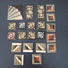 Set Escalier Pierre Tuiles Original Jeu de Société MB Heroquest Vintage 1989