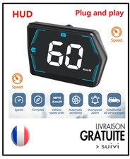 Affichage tête haute universel compteur vitesse numérique HUD GPS KMH limiteur