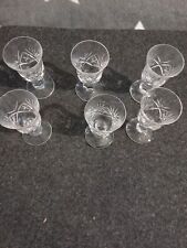 6 verres cristal de bohème